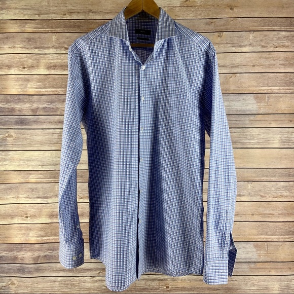 Hugo Boss Jason Plaid Slim Fit Button Down Shirt - Picture 4 of 12